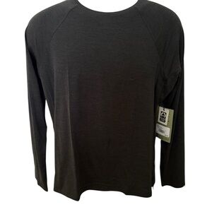 NWT REI Co-op Swiftland Dark Gray Long Sleeve Running Shirt Women M Medium